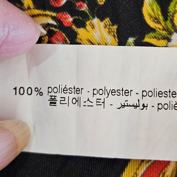 Zara Basic Asymmetrical Scarf Pleated Skirt Small Blogger Red & Black Witchy - Picture 8 of 10